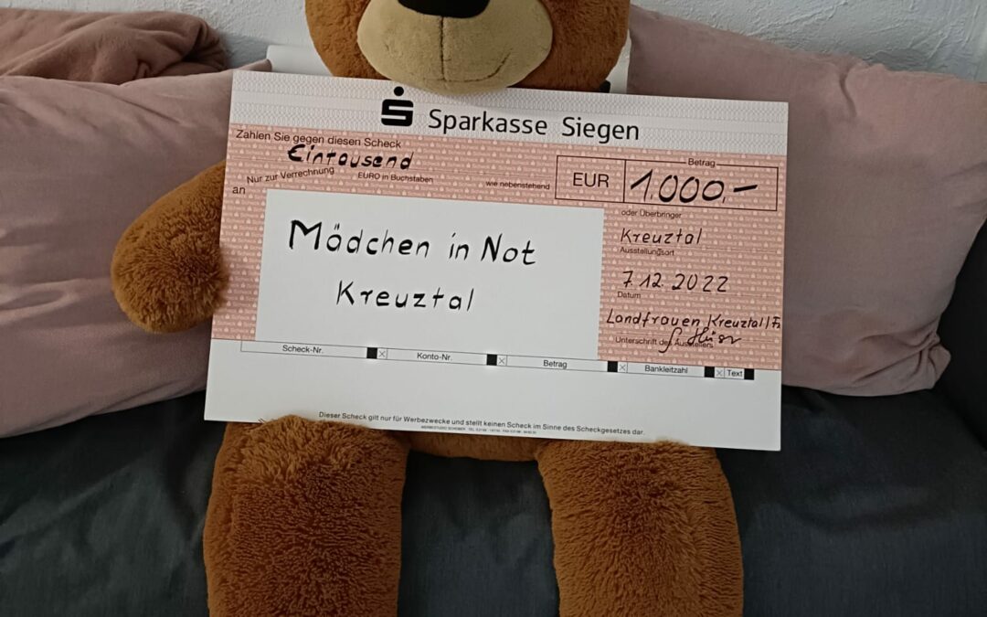 Großzügige Spende der LandFrauen des Ortsverbandes Kreuztal/Freudenberg